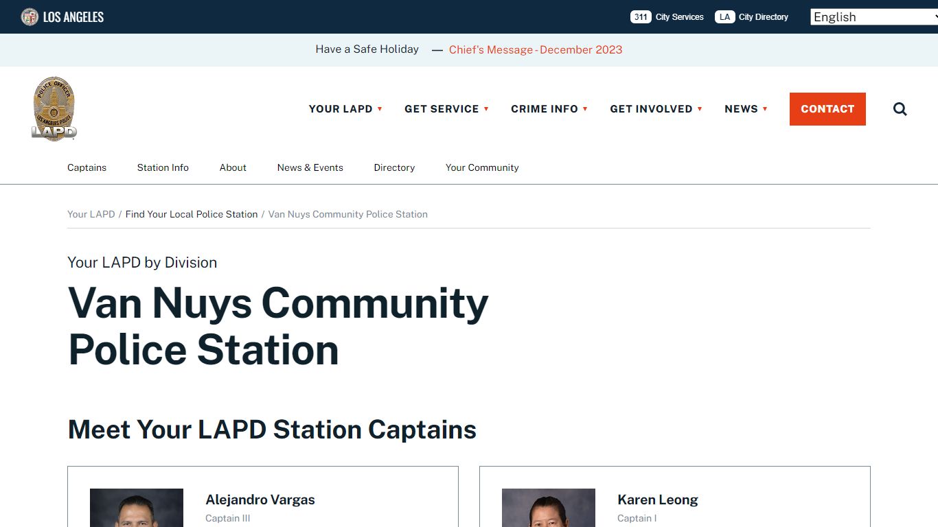 Van Nuys Community Police Station - LAPD Online
